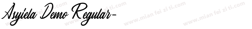 Asyiela Demo Regular字体转换